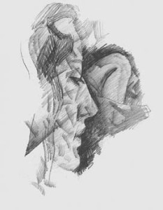 Pencil on paper, 8 1/2 x 11 in, c. 1932