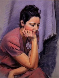 Pastel on board, c. 1935