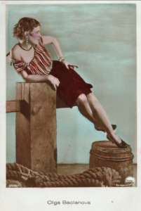 Olga Baclanova. Hand colored photo postcard. c. 1928